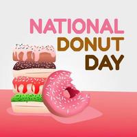 national donut day vector illustration