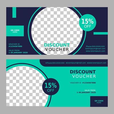 discount voucher template vector illustraton.