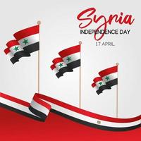 Syria independence day  vector lllustration