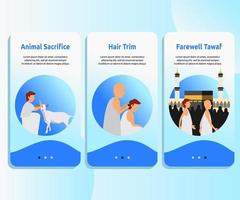 user interface kit for hajj guide design vector. vector