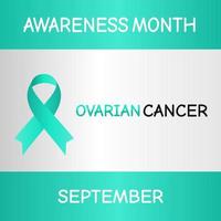 ovarian cancer awareness month vector illustration