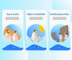 user interface kit for hajj guide design vector. vector