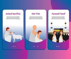 User interface kit for hajj guide design vector