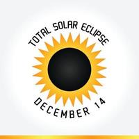 total solar eclips concept vector lllustration