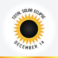 Ilustración de vector de concepto de eclipses solares totales