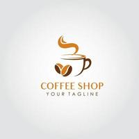 vector de diseño de logotipo de cafetería. adecuado para el logotipo de su empresa