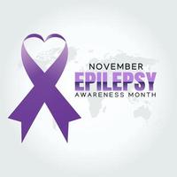 Epilepsy awareness month design vector illustraton.