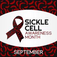 sickle cell awareness month vector illustration