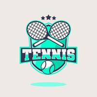 Ilustración de vector de logotipo de diseño de tenis