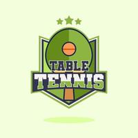 Ilustración de vector de logotipo de mesa de tenis
