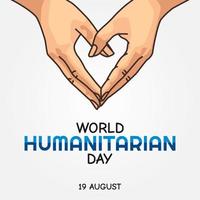 world humanitarian day vector illustration