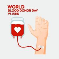 world blood donor day vector illustration