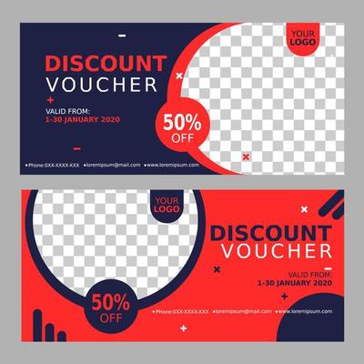 discount voucher template vector illustraton.