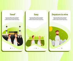 user interface kit for hajj guide design vector. vector