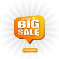 big sale 3D vector illustration