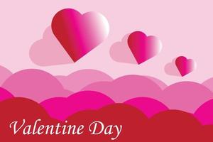 beautiful valentine background vector