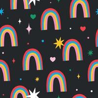 Rainbow pattern. Rainbow background vector