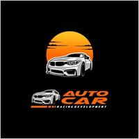 set of car logo concept in black backgrund vector