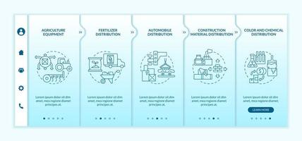 Ideas for distribution company onboarding vector template