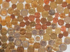 Euro coins, European Union background photo