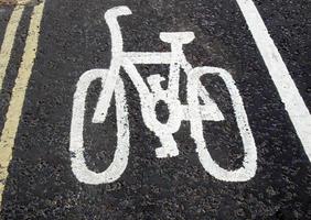 Bike lane sign photo