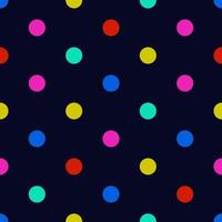 Seamless Polka dots seamless vector pattern background