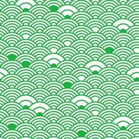 fondo de patrón sin costuras de onda japonesa con diferentes decoraciones de ondas abstractas aleatorias vector