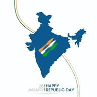 happy republic day 26 January social media post vector