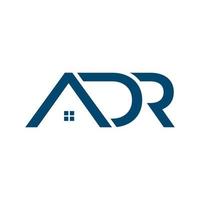 letters A D R  real estate logo symbol icon vector graphic design