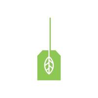 Green Tea logo design template vector