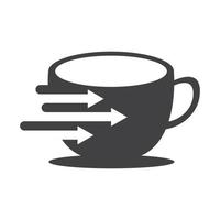 Coffee data logo design vector