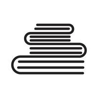 stack of books lines logo symbol icon vector graphic design illustration idea creative