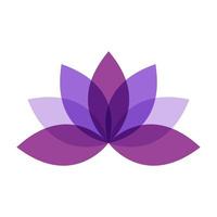 abstract lotus flower modern logo symbol icon vector graphic design