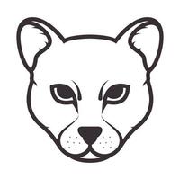 lines head cheetah logo symbol vector icon illustration design