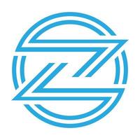 Zigzag logo design template vector