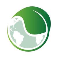World green logo design template vector