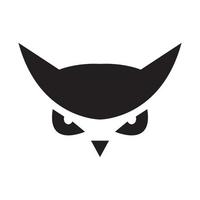 cara moderna búho mirar logotipo símbolo icono vector gráfico diseño ilustración idea creativa
