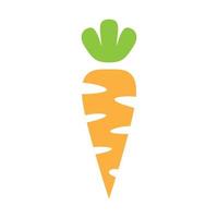 Simple carrot colorful for vegetables fresh and eyes health logo design vector