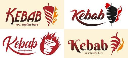 logotipo de shawarma para restaurantes y mercados. vector