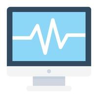 Ecg Machine Conepts vector