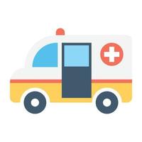 Trendy Ambulance Concepts vector