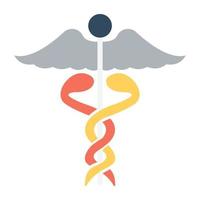 Trendy Caduceus Concepts vector