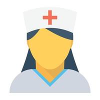 Trendy Nurse Concepts vector