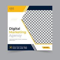 Digital marketing social media post business banner for social media post, business banner template geometric shape design for attractive abstract elements post background space for website, flyers vector