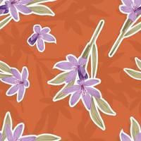 flowers seamless pattern vector editable printable