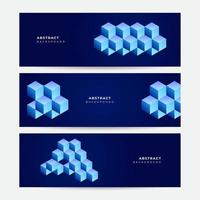 Abstract blue background with modern technology corporate concept vector