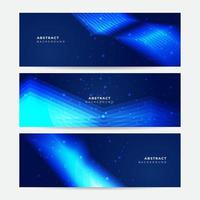 Abstract blue background with modern technology corporate concept vector