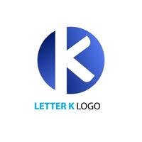 diseño del logotipo de la letra k vector