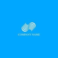 logotipo de agua simple y moderno para empresas vector