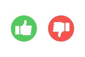 Like and dislike icon vector design